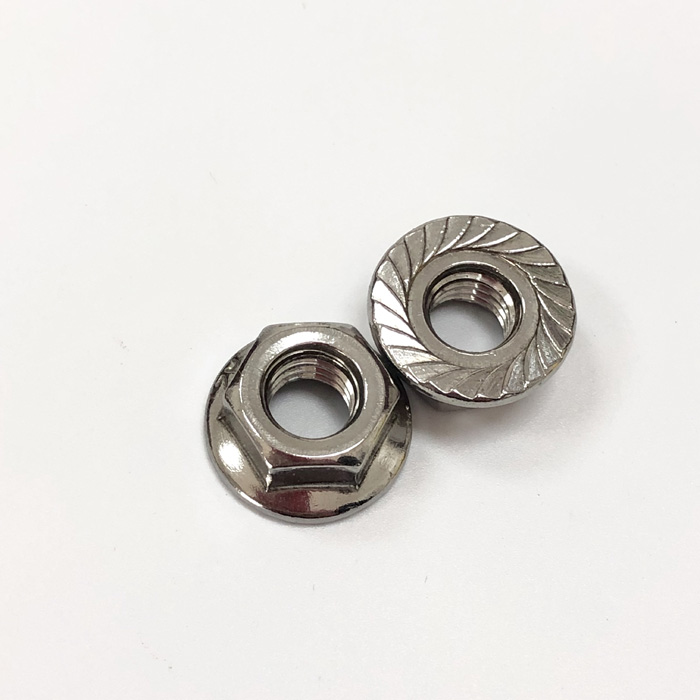 Hex flange nuts, metric flange nuts, flange nuts supplier Ningbo